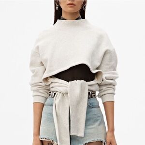 Alexander Wang Cream Cowl Neck Sweater